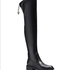 Coach Women's Lizzie Leather Over The Knee Boots - Black